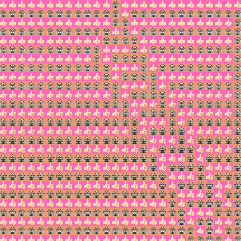 Elementary Cellular Emoji Automata #21