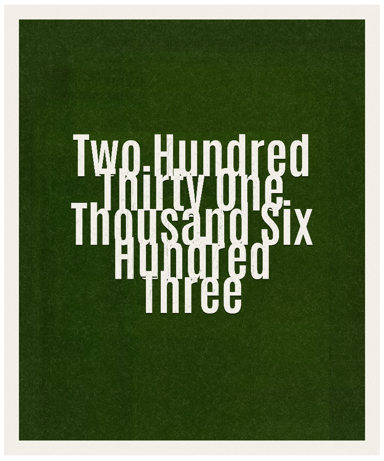 Count #231603