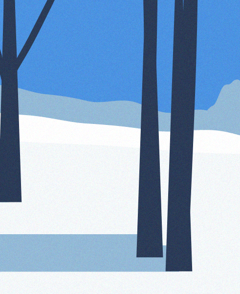 Minimal Snow Landscape #63