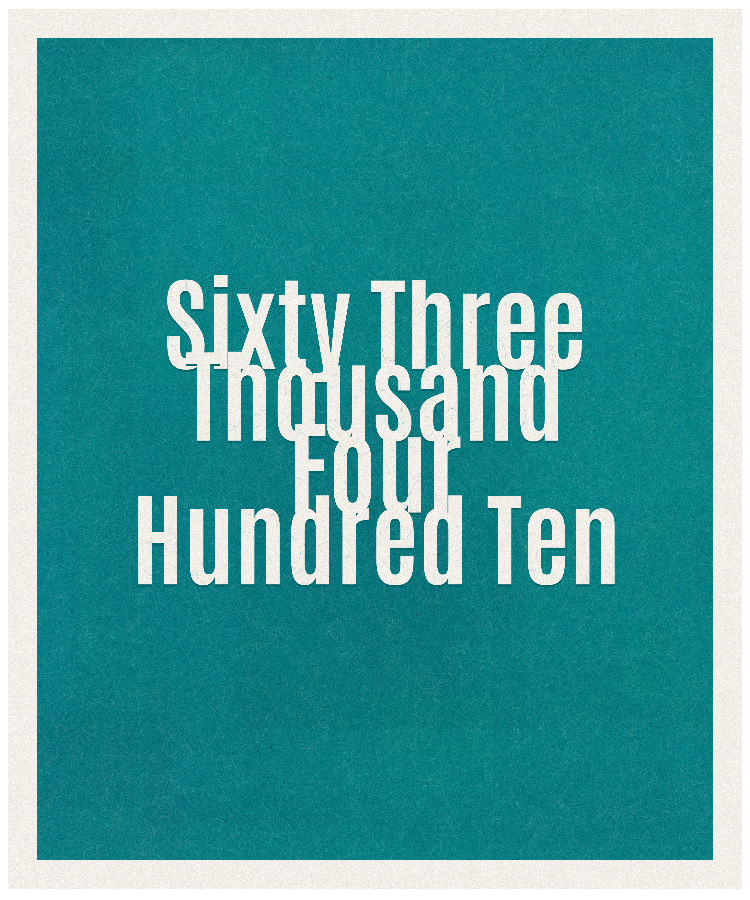 Count #63410