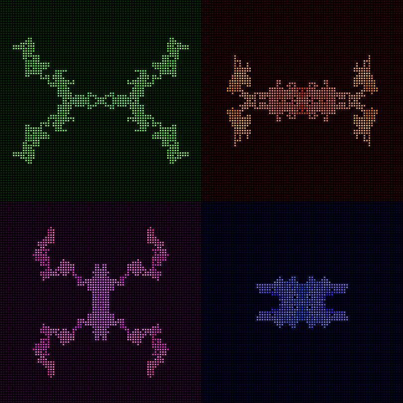 Dither Creatures 2x2 #62