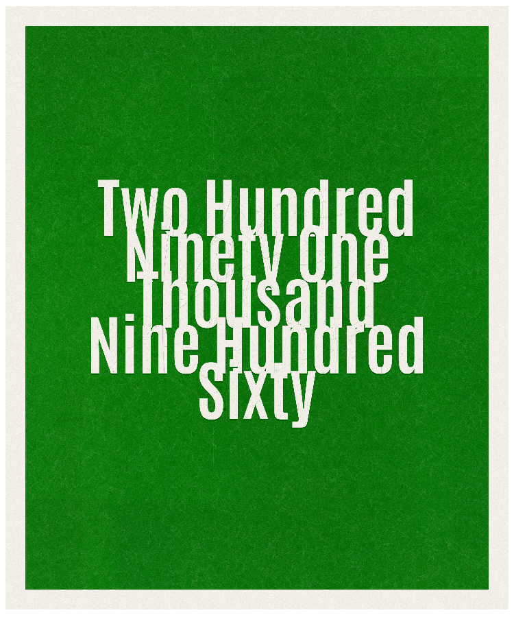 Count #291960