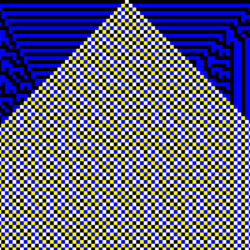 RGB Elementary Cellular Automaton #685