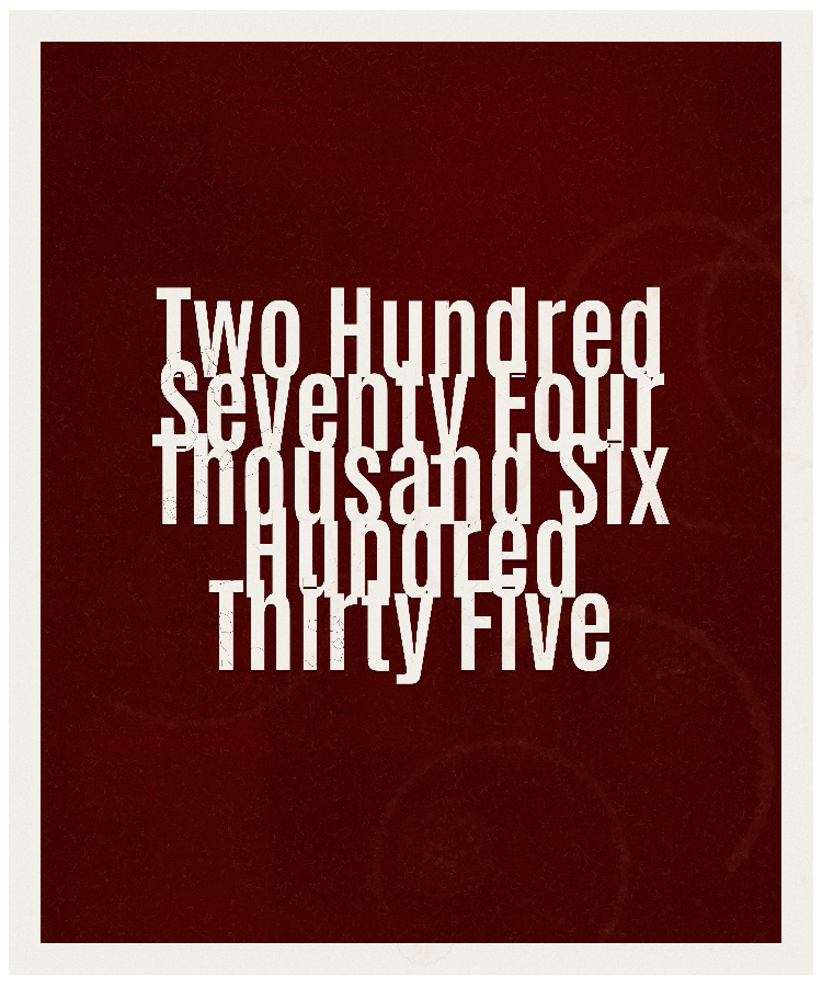 Count #274635