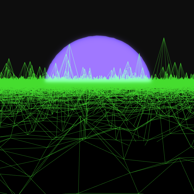 Generative Retrowave Field #57