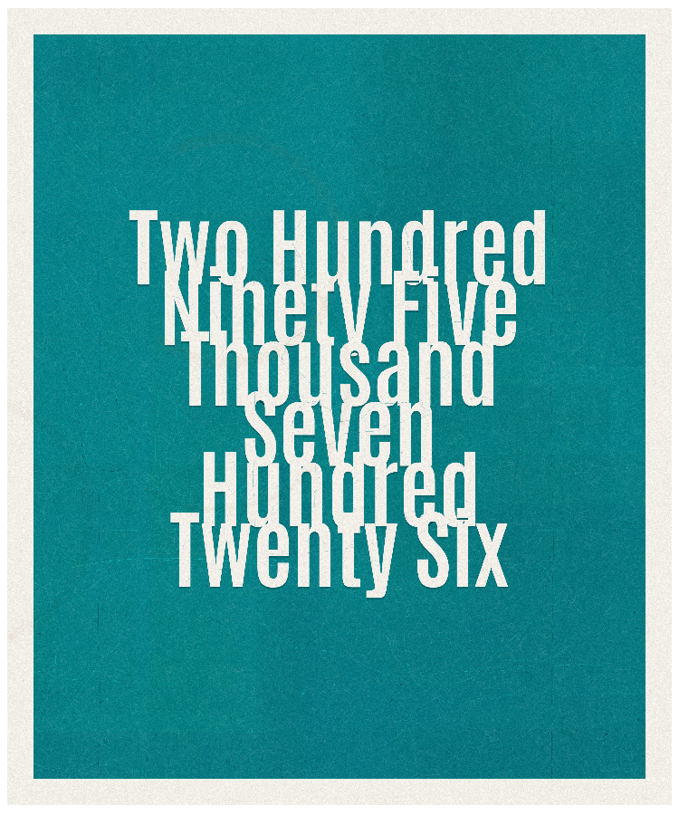 Count #295726
