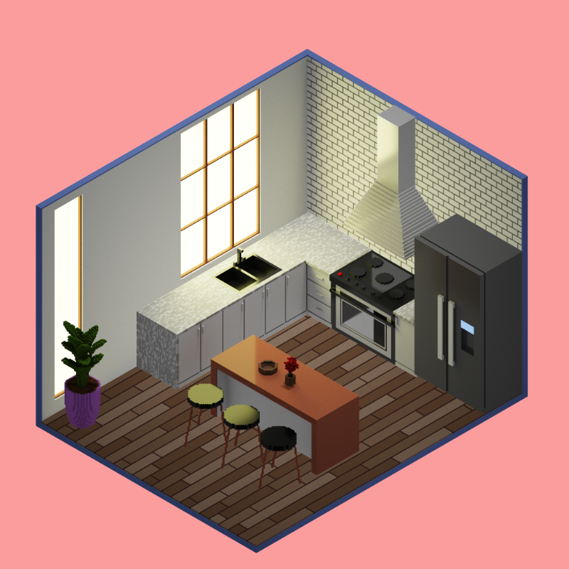 Isometric kitchen #15