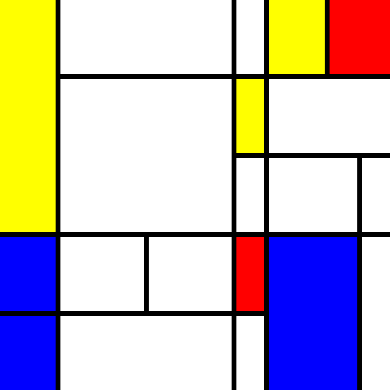 compositioninredblueandyellow.art, (NFT) #117