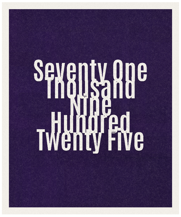 Count #71925