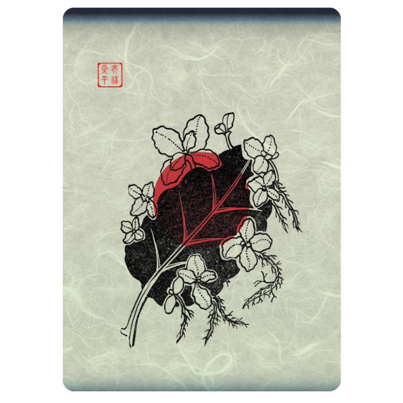 Zen flower card  #2