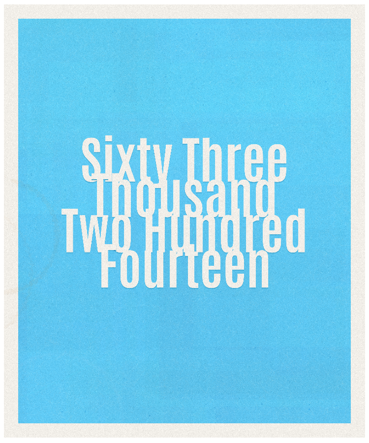 Count #63214