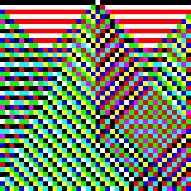 RGB Elementary Cellular Automaton #355