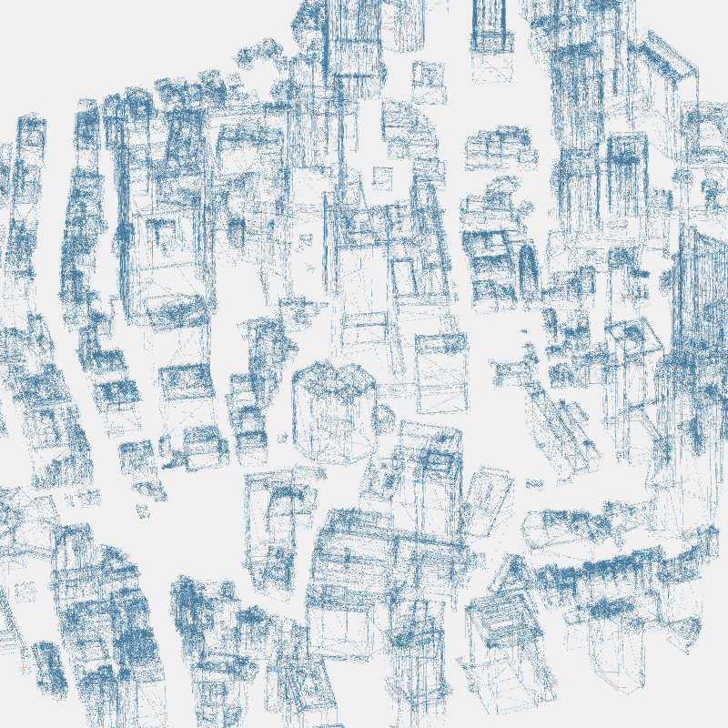 Algorithmic Drawing: Minato City Tokyo #44