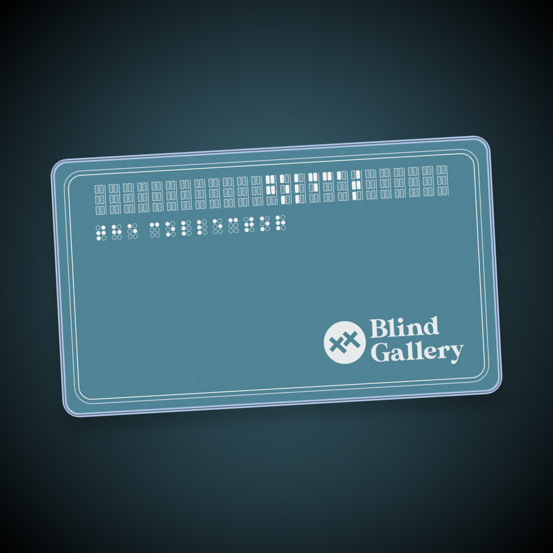 Blind Gallery Club Membership #178