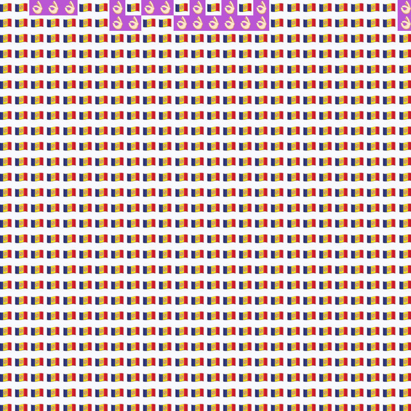 Elementary Cellular Emoji Automata #560