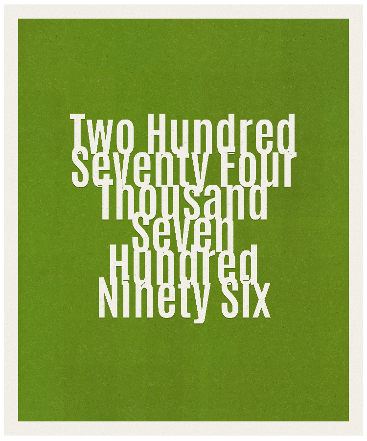 Count #274796