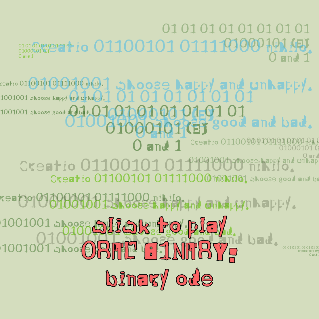 0RAL B1NARY: “BINARY ODE” #48