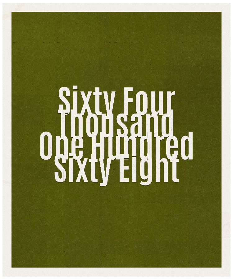 Count #64168