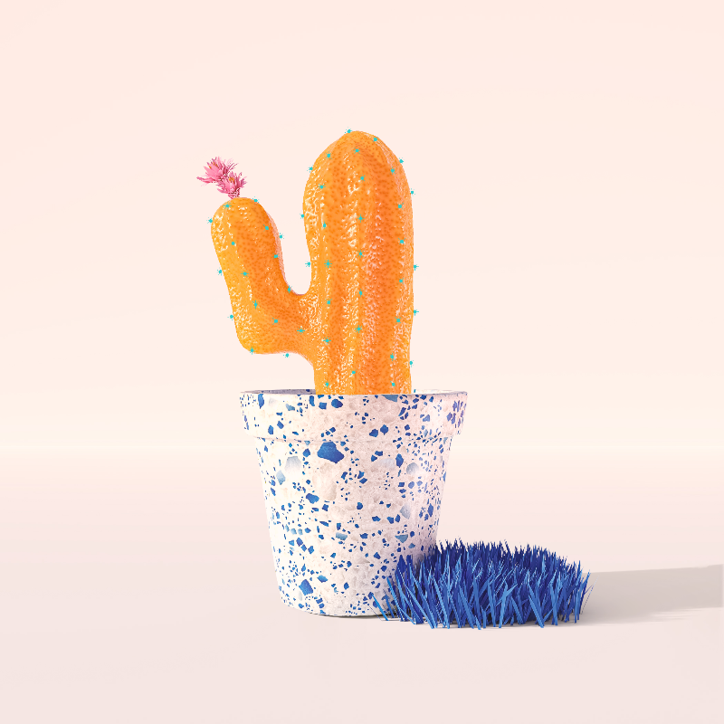 3D Crypto Cacti #19