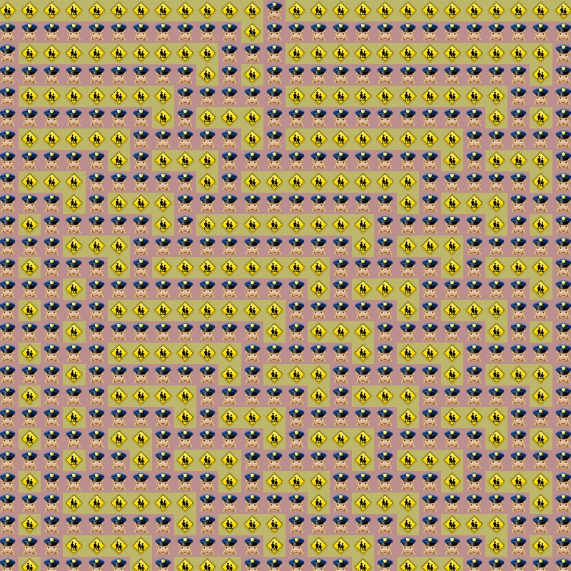 Elementary Cellular Emoji Automata #73