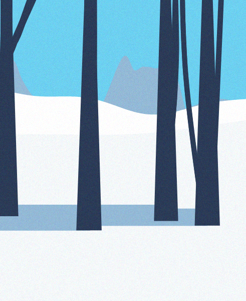 Minimal Snow Landscape #85