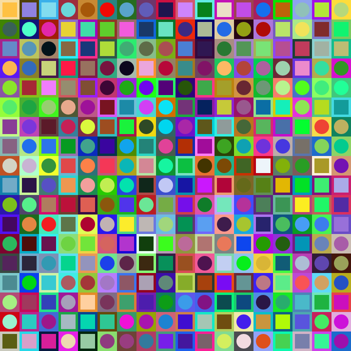 Square Dot Composition #19