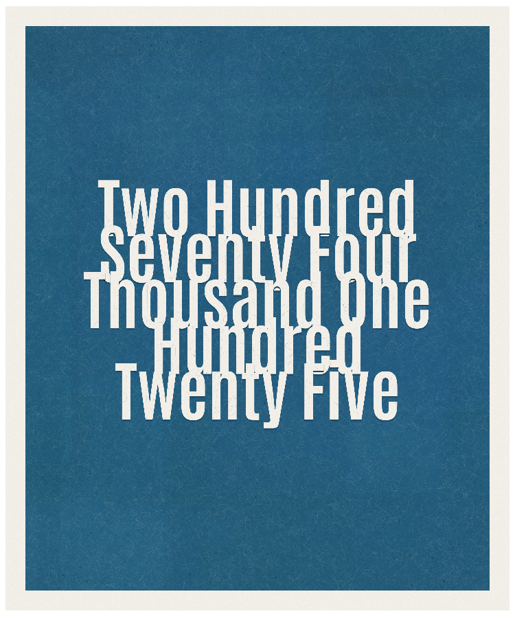Count #274125