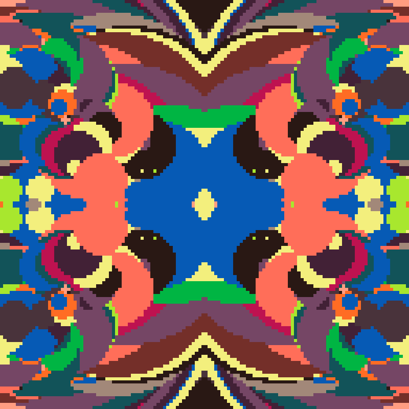 Rapid Psychedelic Inkblot Test Generator #34