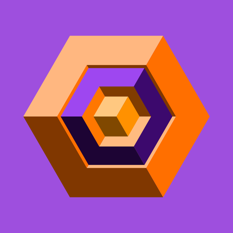 Hexagones - Art for Bots #56