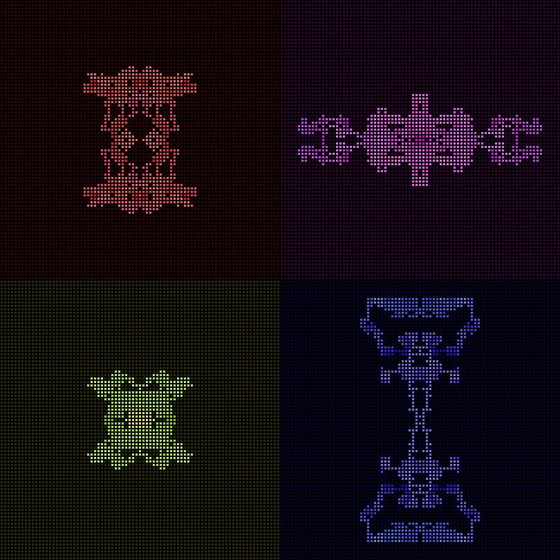 Dither Creatures 2x2 #75