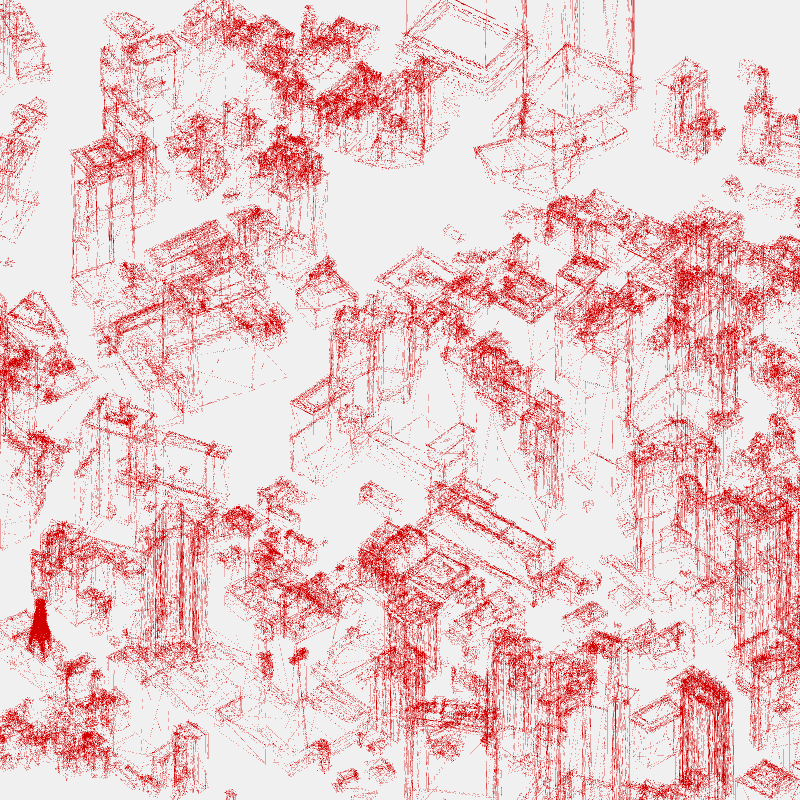 Algorithmic Drawing: Minato City Tokyo #30