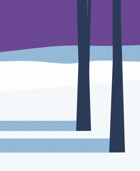 Minimal Snow Landscape #99