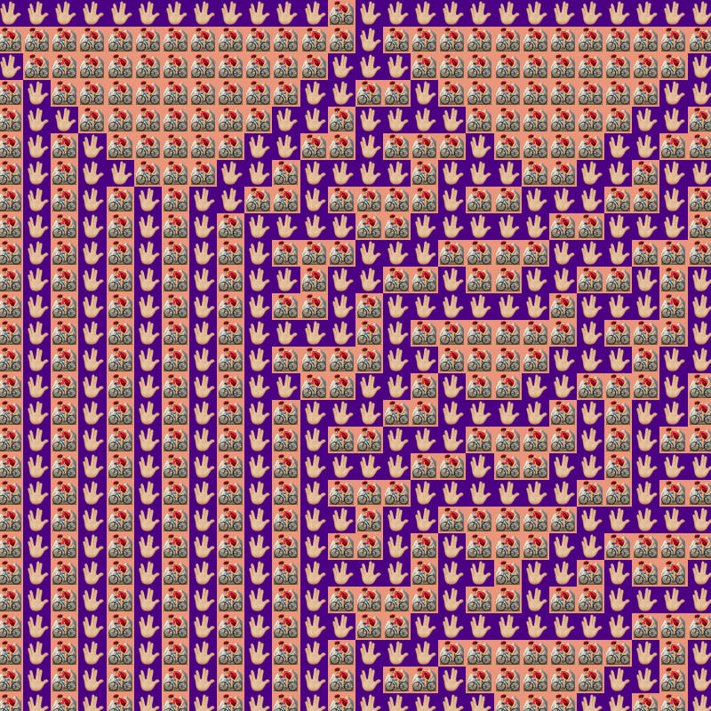 Elementary Cellular Emoji Automata #834