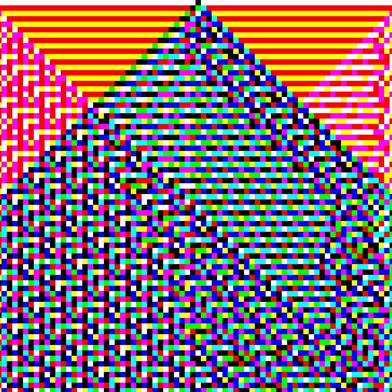 RGB Elementary Cellular Automaton #111