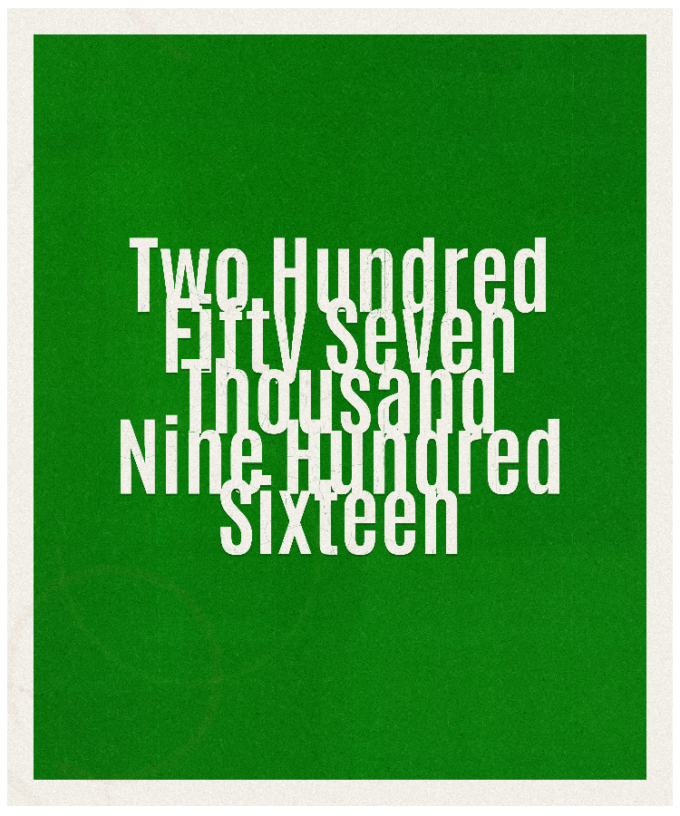 Count #257916