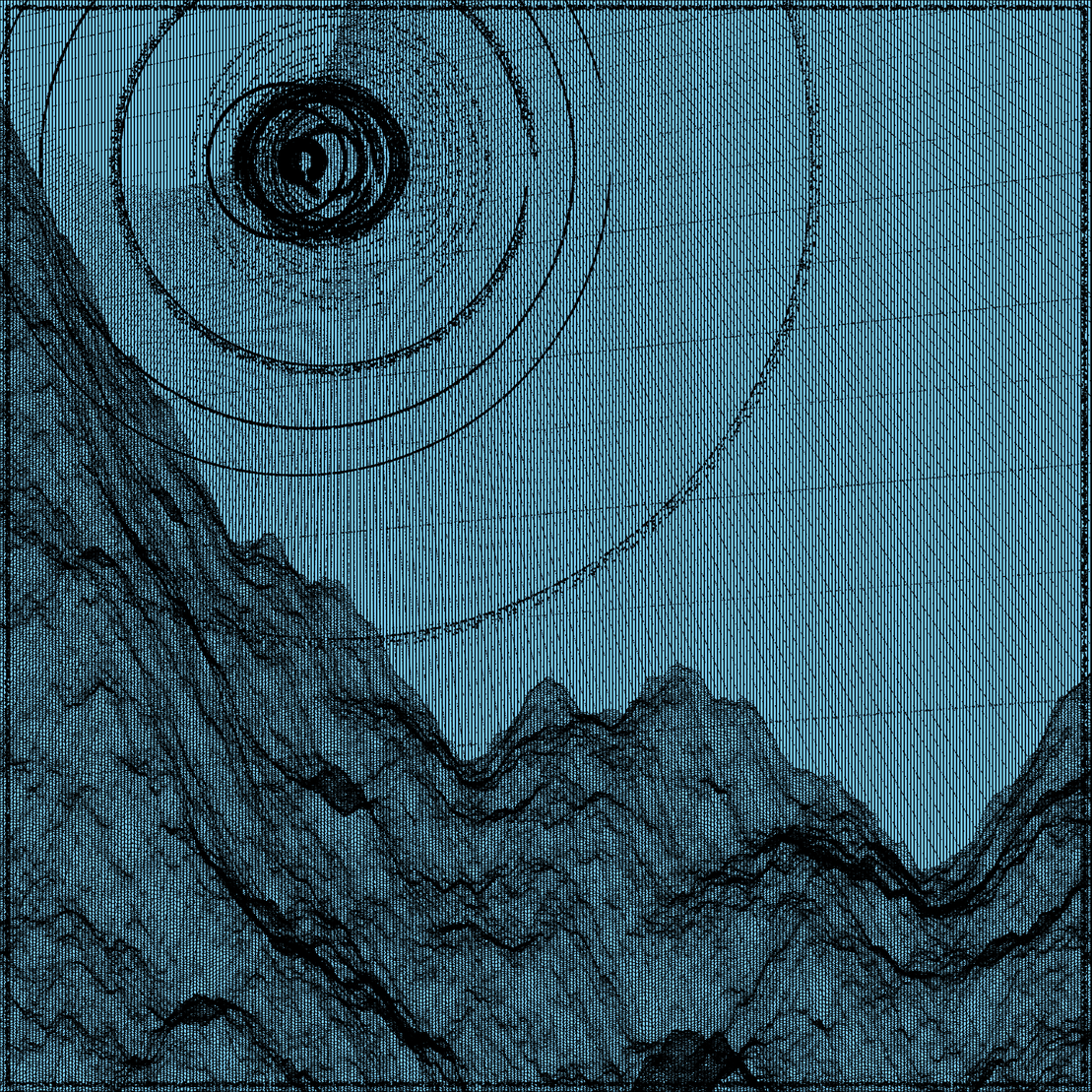 Surreal classic generative landscape #58