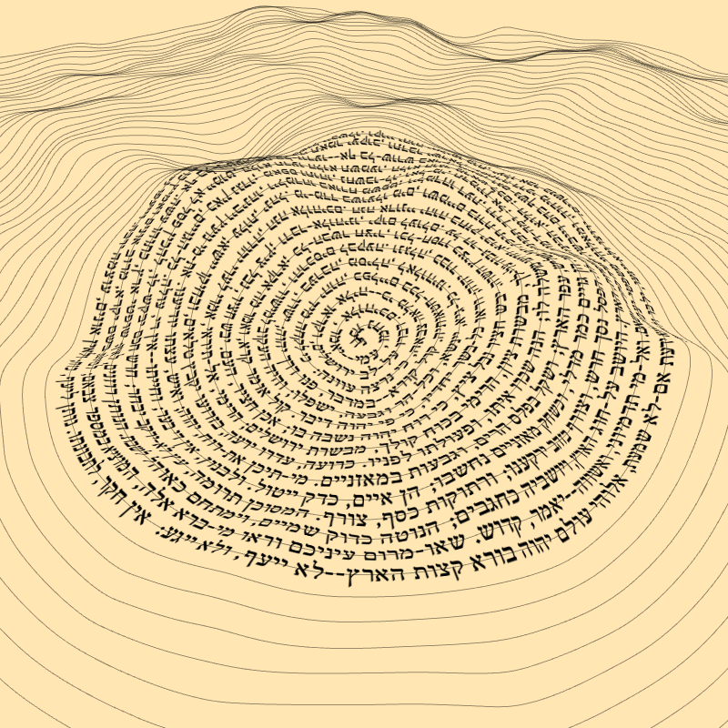 Topographic text #15