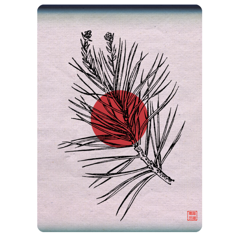 Zen flower card  #27