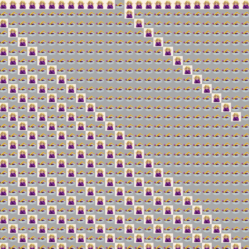 Elementary Cellular Emoji Automata #776