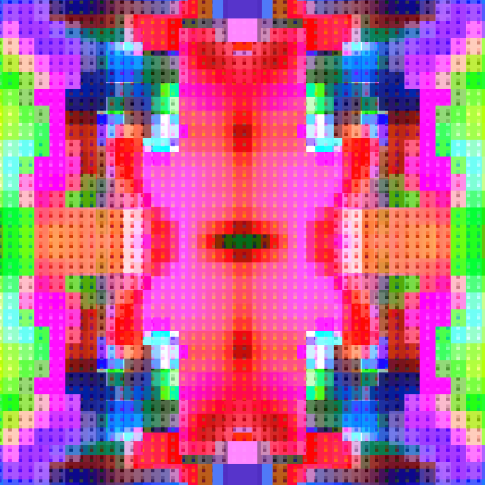 Magical Pixelated Kaleidoscope #4