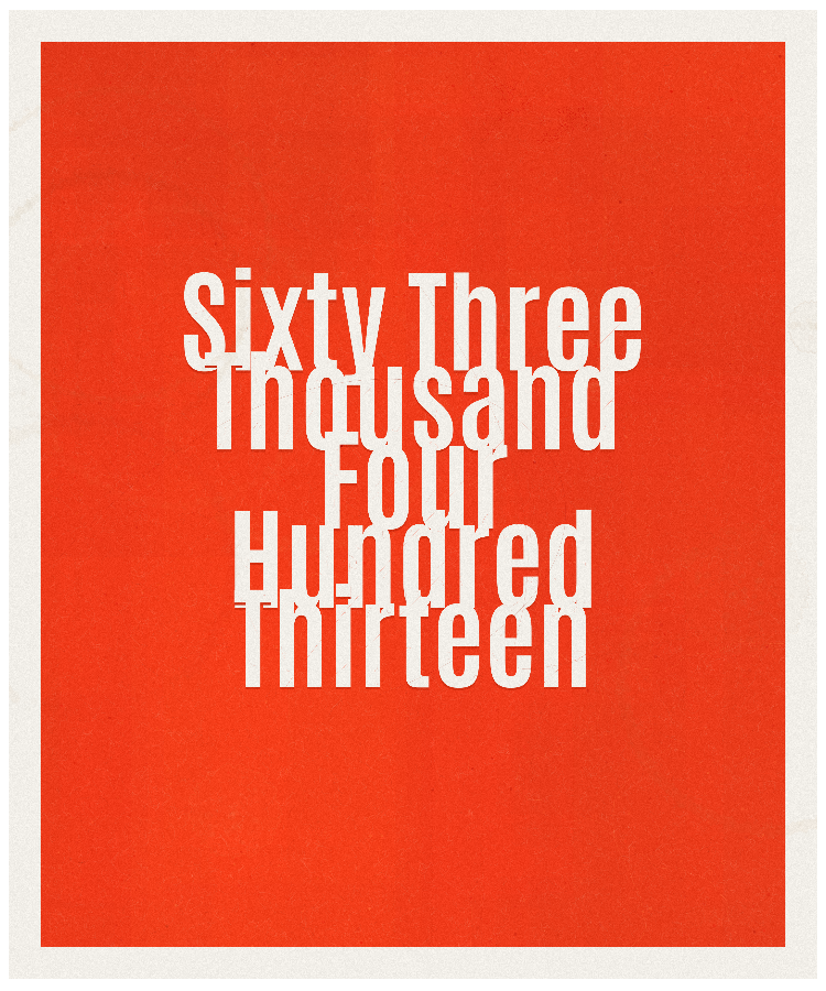 Count #63413