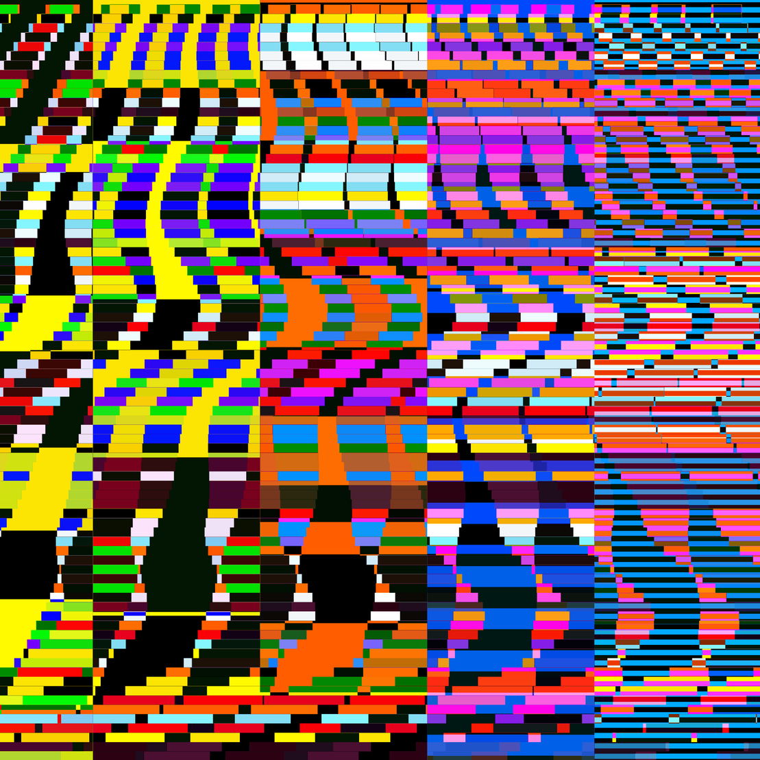 Glitchometry Stripes #73