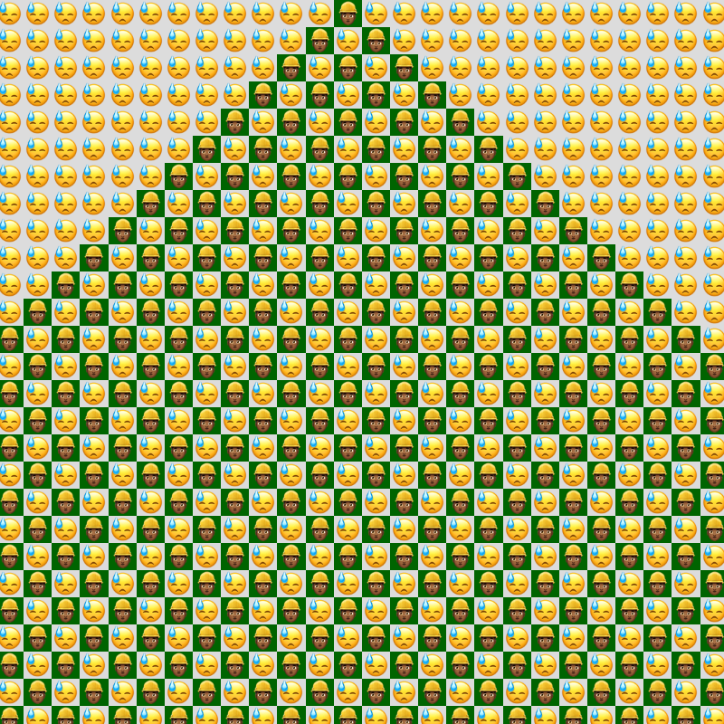 Elementary Cellular Emoji Automata #773