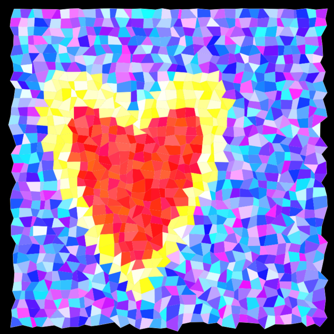 Heart mosaic #8