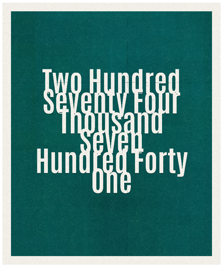 Count #274741