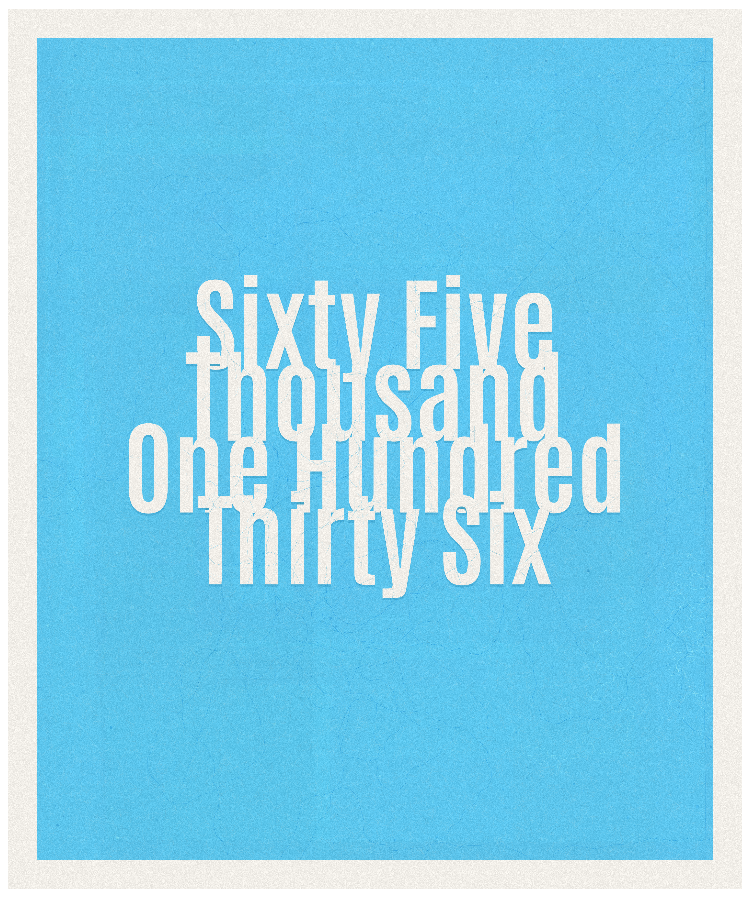 Count #65136