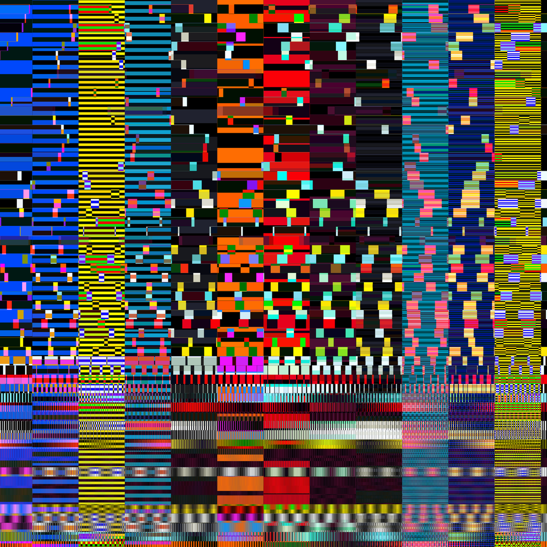 Glitchometry Stripes #104