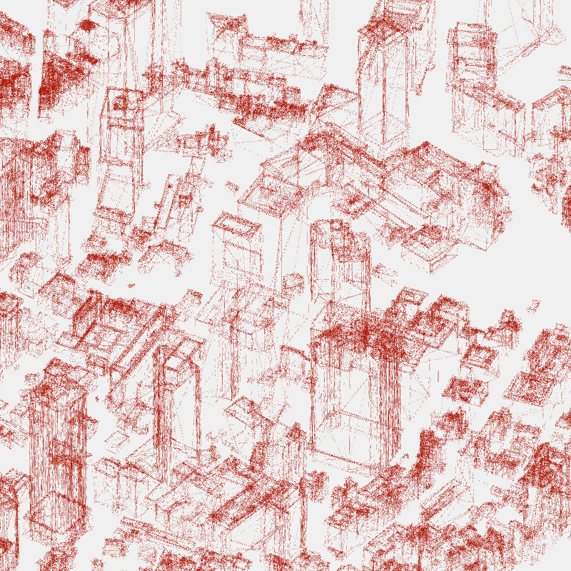 Algorithmic Drawing: Minato City Tokyo #23