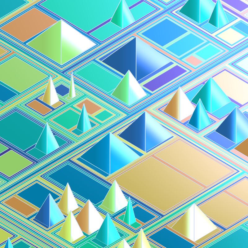 Geometric city #253