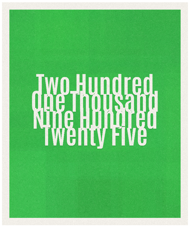 Count #201925